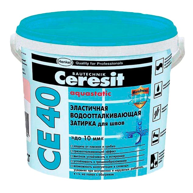 Затирка CERESIT СЕ40 антрацит 2кг (12), артикул 1046815