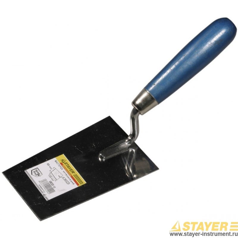 Кельма "Трапеция" 120 мм нерж. полотно, деревянная рукоятка, STAYER "PROFI", артикул 0830-12