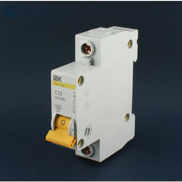 Выключатель автомат. 1п 63А С ВА47-29 4,5кА ИЭК, артикул MVA20-1-063-С