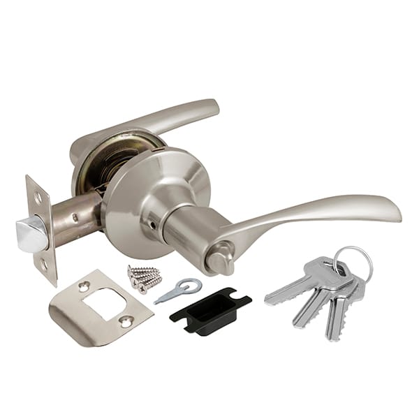 Ручка защелка DK610 SN-ВК (6082 SN-В) мат. никель, артикул 39519