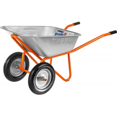 Тачка строительная Сибин 110л, грузоподъемность 200кг, артикул 39905