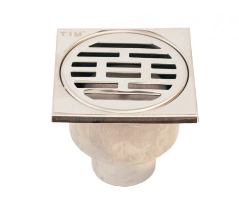 Трап ТП 50 вертикальный Нерж 100*100 TIM, артикул 43061