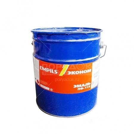 Эмаль ПФ-115 универсальная черная Эконом  20 кг ГОСТ, артикул УТ000071149