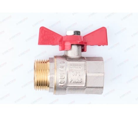 Кран шаровый ТСМ 3/4" ВН бабочка, артикул 14573