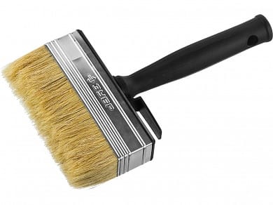 Кисть-макловица  30х120мм светлая щетина, пластиковый корпус ЗУБР "ОПТИМА", артикул 01802-12