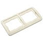 Рамка 2-я горизонтальная кремовая Мимоза, артикул УТ000076693