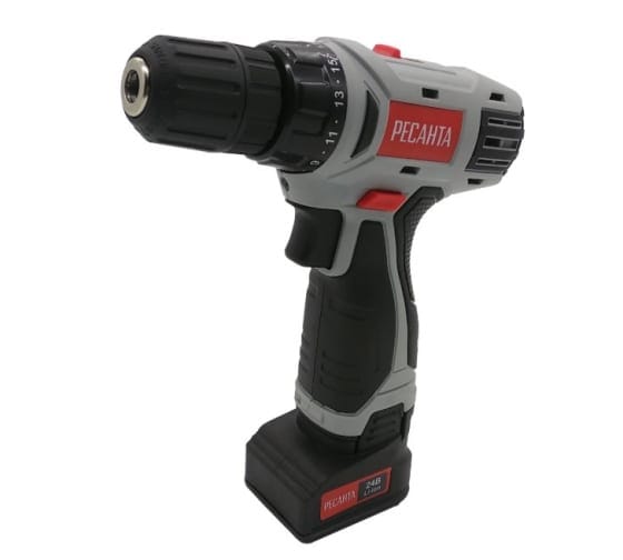 Дрель-шуроповерт аккумуляторная ДА-24-2ЛК Ресанта  75/14/7, артикул 75/14/7