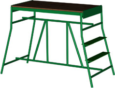 Столик малярный h 0,87м, артикул 012018