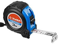 Рулетка  3,0мх16мм нейлоновое покрытие, упрочненное полотно, ударопрочный обрез.корпус,ЗУБР "Нейлон", артикул 34056-03-16_z01