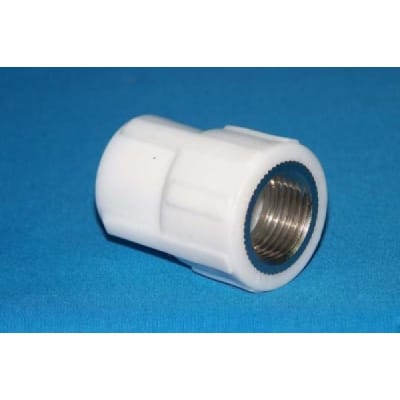 Муфта PPR комб. внутр 25 х 1/2" серый, артикул УТ000035203