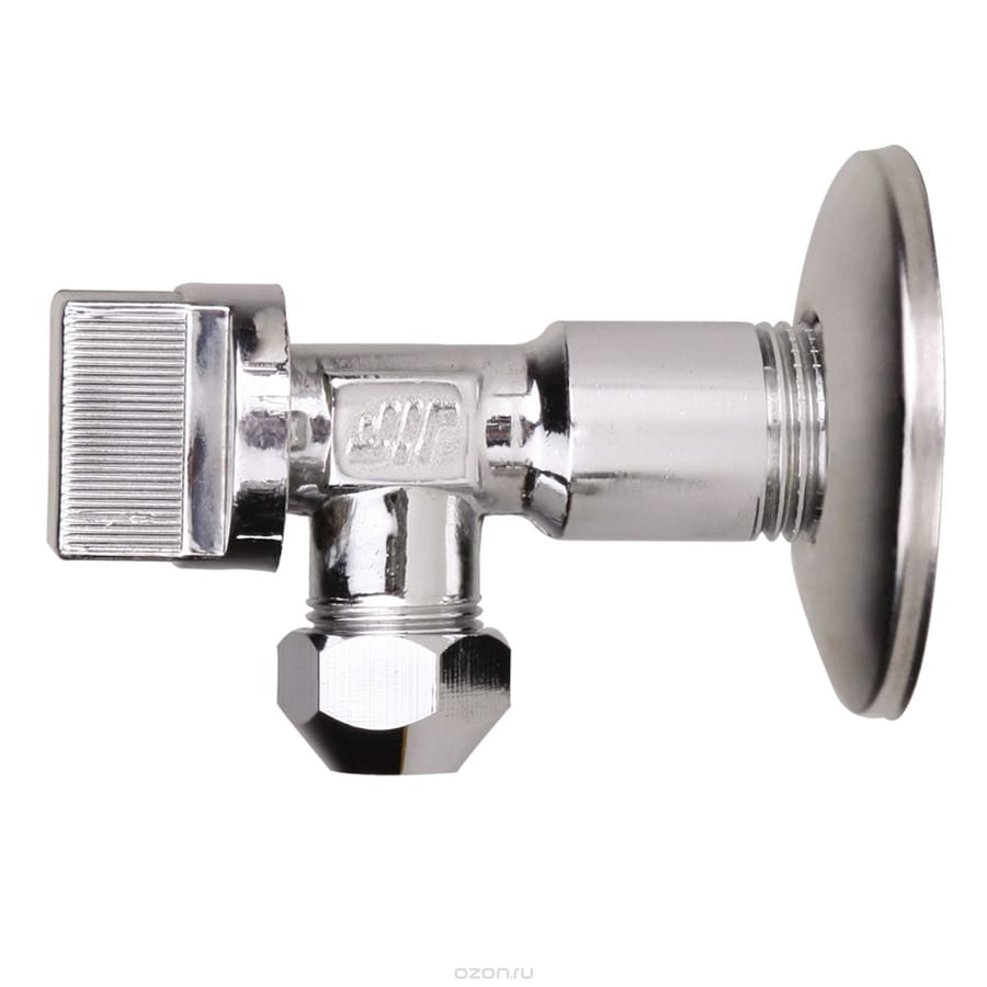 Кран для подкл с/т приборов 1/2-1/2 нерж. TIM круглый, артикул 88044
