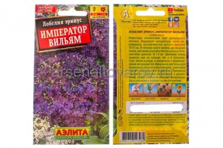 Семена Лобелия однолетник Император Вильям 0,05г., артикул УТ000093234