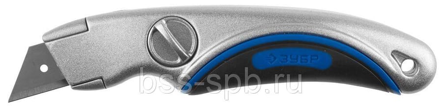 Нож 19мм с фиксированный трапецевидным лезвием ЗУБР "ЭКСПЕРТ", артикул 09221