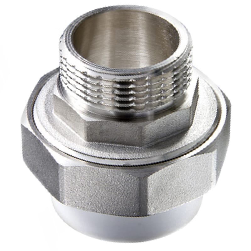 Муфта PPR комб. разъемная наруж 25 х 1/2" серый, артикул УТ000080024