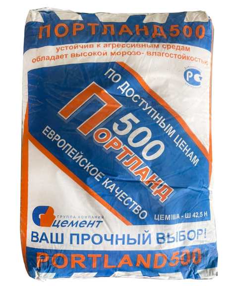Вяжущее Портланд 500 ЦЕМ III/А-Ш 42,5 Н тара /50 кг (40 меш)