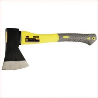 Топор STAYER кованый с двухкомпонентной стеклопластиковой рукояткой,1000гр, артикул 2062-10