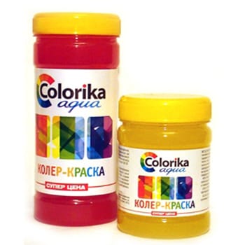 Колер-краска Colorika Aqua охра красная 0,3кг, артикул УТ000004329