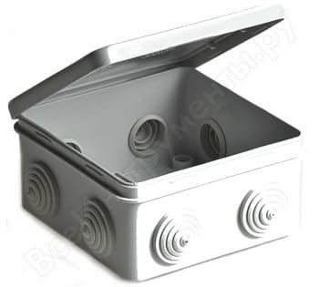 Коробка распределительная 80х80х50мм IP54, 7вх., артикул 08561