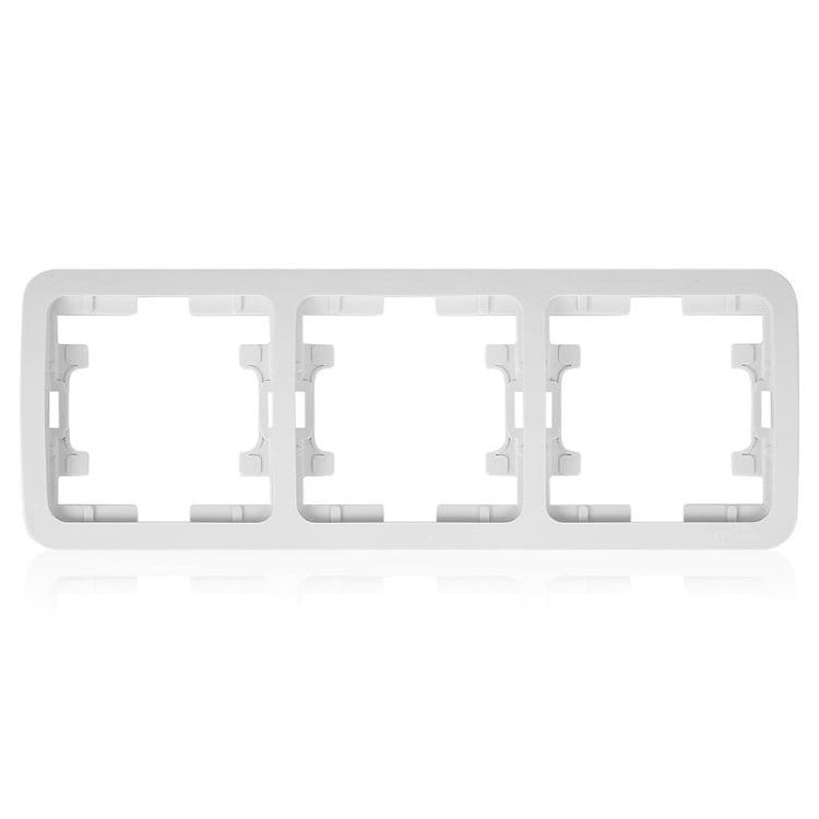 Рамка 3-я горизонтальная белая Мимоза, артикул УТ000076694