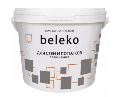 Краска ВД BelEko д/стен и потолков 7кг, артикул 5239230
