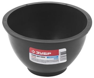 Чашка ЗУБР "Профи" для гипса резиновая, мягкая, артикул 06080