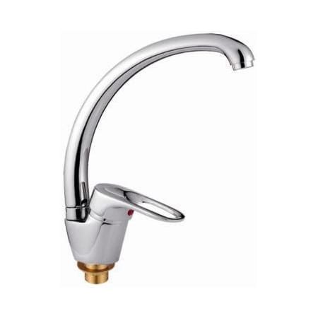 Смеситель для кухни FRAP хром (одноручный, высокий гусак, на гайке) F4128-2, артикул УТ000065209