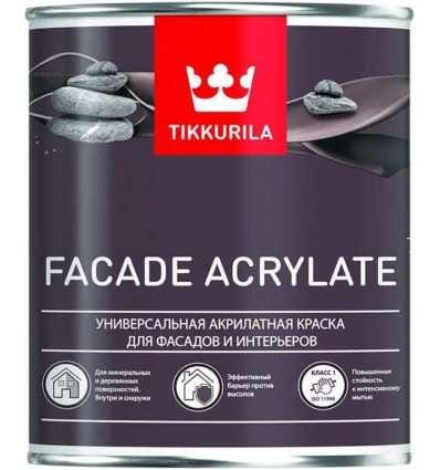 Краска ВД ТИККУРИЛА FACADE ACRYLATE фасадная 9л БАЗА С, артикул УТ000092846