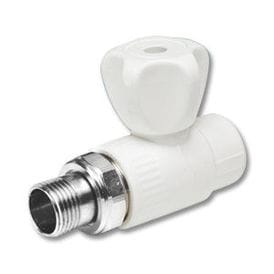 Кран шар для радиатора  PPR 20 х 1/2 прямой серый, артикул УТ000045921