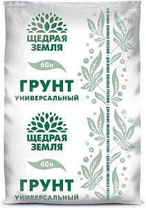 Грунт универсальный Щедрая земля 60 л (Фаско), артикул УТ000086665