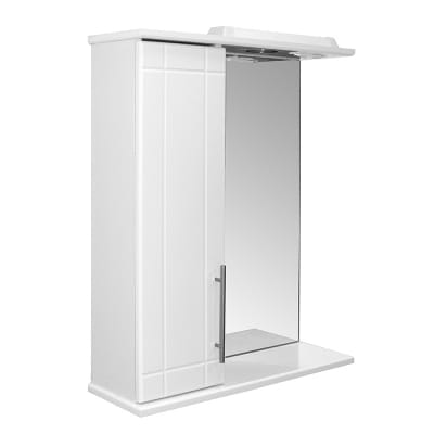 Вилена 55 Шкаф навесной левый в подсветкой (ПВХ), артикул УТ000092565