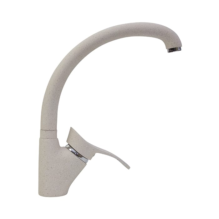 Смеситель для кухни 35к MIXLINE MLG-S01 бежевый, высокий излив, артикул УТ000092520