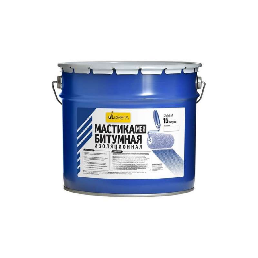 Мастика битумная МБИ ОМЕГА (15л/15кг), артикул УТ000030776