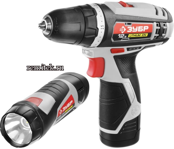 Дрель аккум. Шуруповерт ЗУБР "МАСТЕР", Литий-ион, 12 В, 1.5 Ач, 10 мм, 0-1400 об.мин, артикул ДА-12-2-Ли КМ1