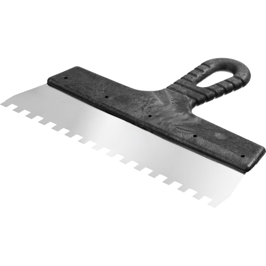 Шпатель зубчатый 250мм нержавеющая сталь с пластиковой ручкой зуб 6*6 мм "USP", артикул 06636-1*