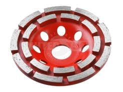 Чашка алмазная шлифовальная по бетону ЗУБР "МАСТЕР" сегментная двухрядная, 125мм, артикул 33376-125