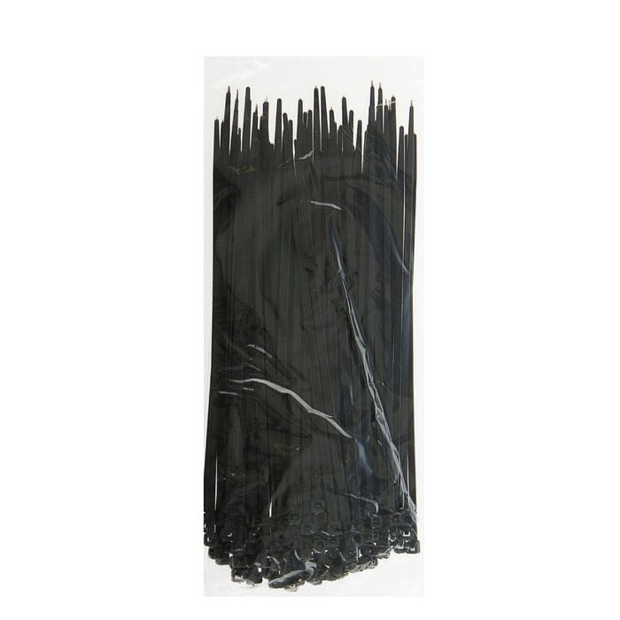 Хомуты черные 3,6х200мм (100шт), артикул 07-0201-1