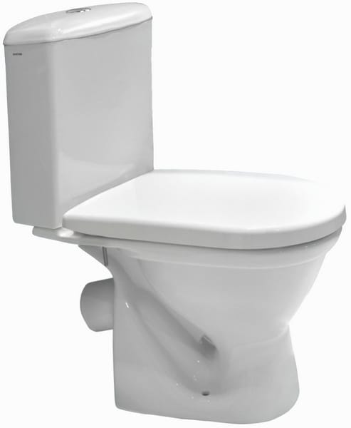 Унитаз-компакт "Алькор"  2РА антивсплеск(эконом, кос.вып.  нижн. подв) Сантэк, артикул УТ000038083