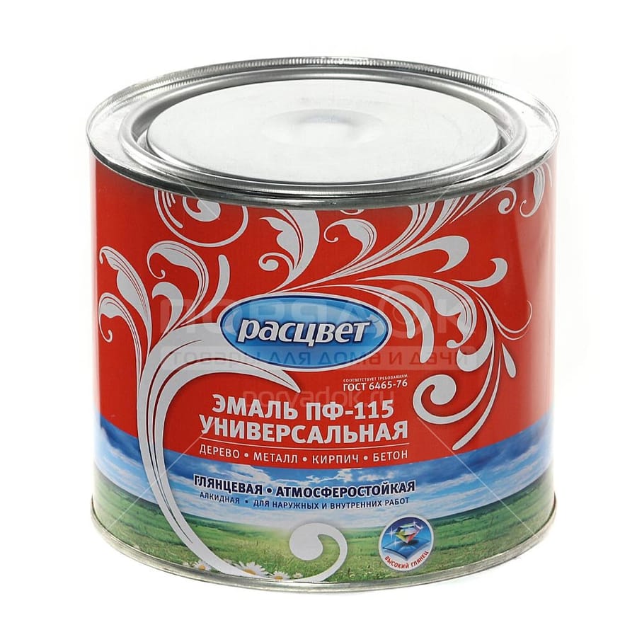 Эмаль ПФ-115 универсальная  салатовая "РАСЦВЕТ" 1,9кг, артикул УТ000094023