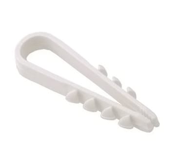 Дюбель-хомут ДХК-25 для круглого кабеля 19-25мм нейлон белый(100шт), артикул УТ000014790
