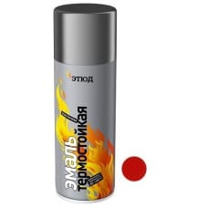 Краска аэрозольная термостойкая Этюд красная 400/520 мл, артикул УТ000060981