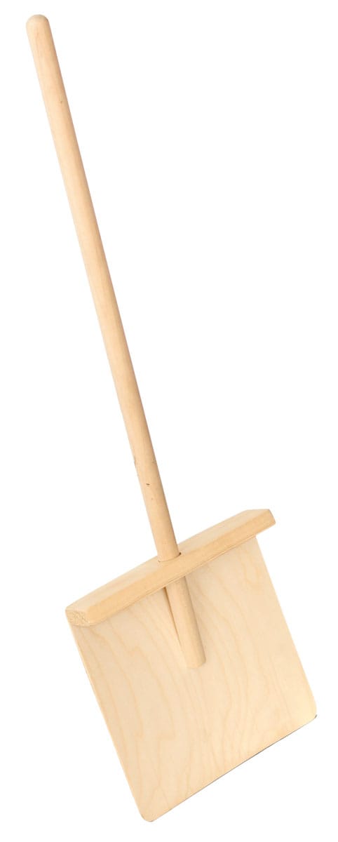 Лопата пластмассовая автомобильная с цв. черенком V-ручкой, артикул 469677