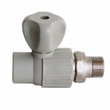Кран шар для радиатора  PPR 25 х 3/4 прямой серый, артикул УТ000056641