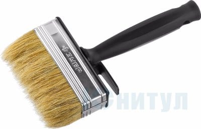 Кисть-макловица  30х100мм светлая щетина, пластиковый корпус ЗУБР "ОПТИМА", артикул 01802-10