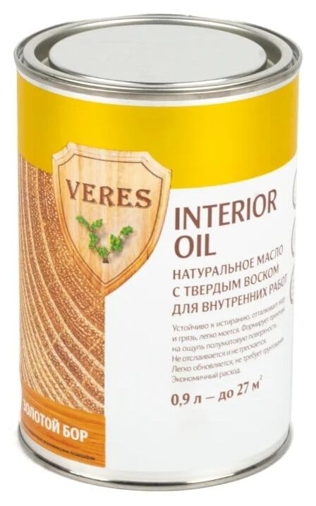 Масло для внутренних работ Veres Oil Interior 0.9л, артикул УТ000095119