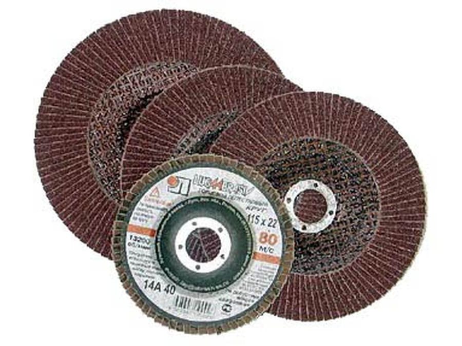 Круг лепестковый торцевой абразивный "Луга" для шлифования,180 х 22,23мм, зерно P40, артикул УТ000089805
