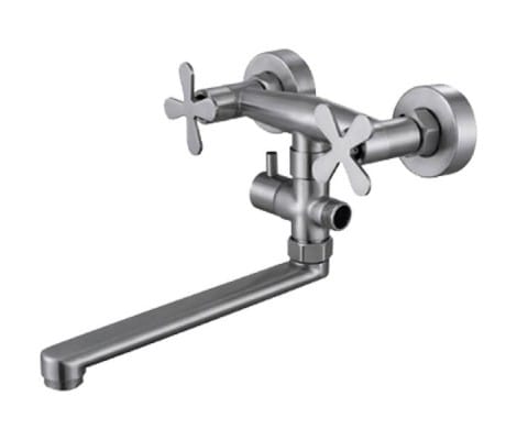 Смеситель ZERIX GTA-006 нерж/сталь д/ванны, артикул 40735