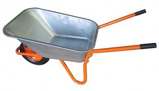 Тачка строительная Bohrer ТВН-1Н одноколесная 110л , 180кг колесо 4,0-8, артикул ТВН-1Н