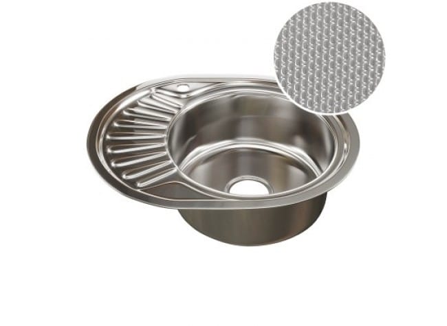 Мойка накладная 60*60R*0,40мм VLADIX без сифона, артикул 29950