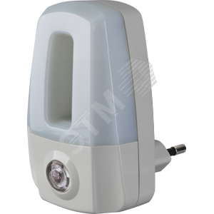 Ночник светодиодный 0,5W NNL-SNR02-WH фотореле белый, артикул 71969