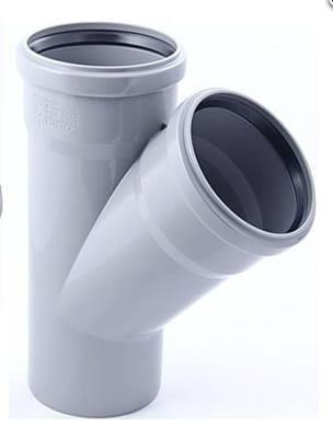Тройник ПП 110 х 110/45гр., артикул 175